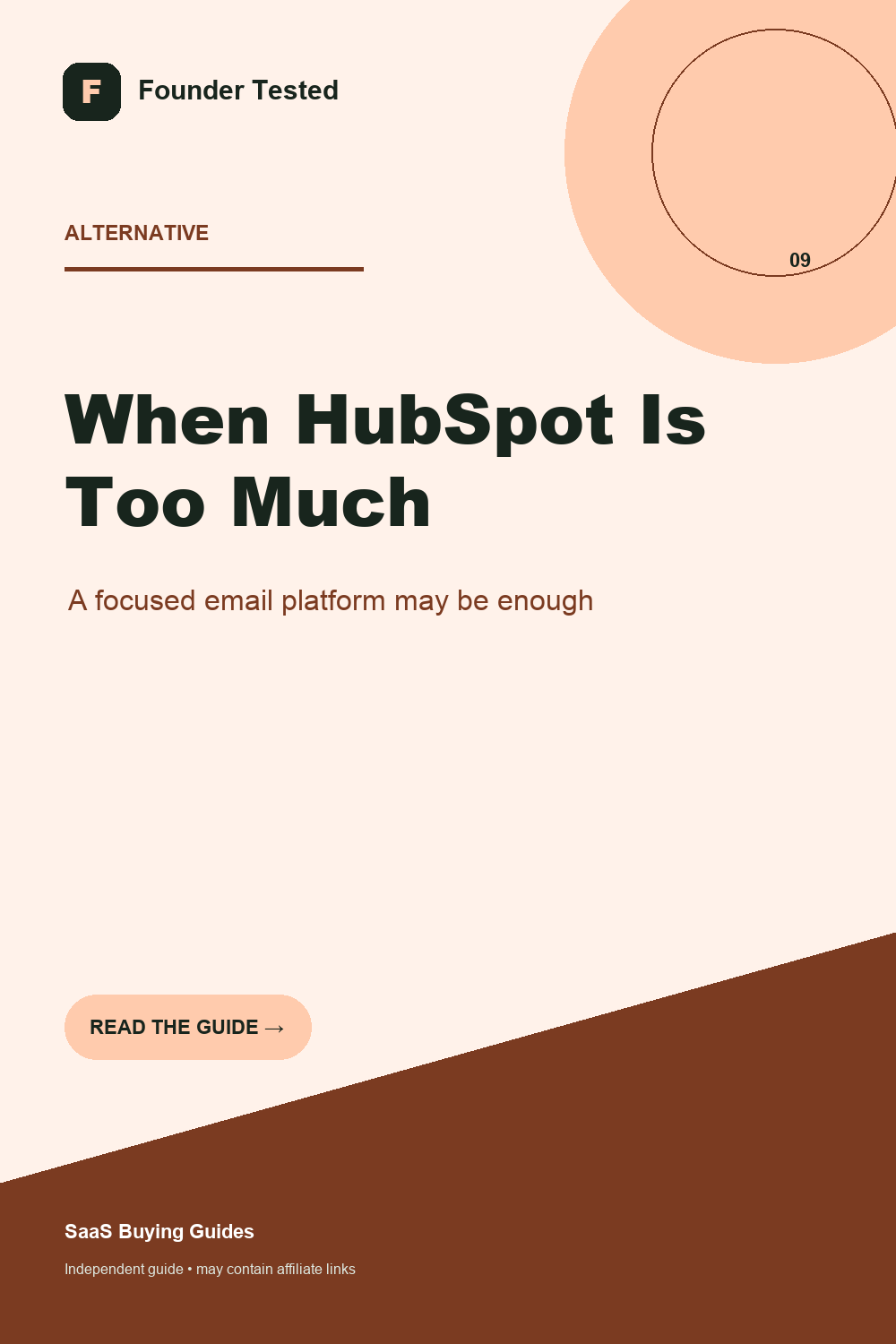 Guide to deciding when a focused email tool is simpler than HubSpot