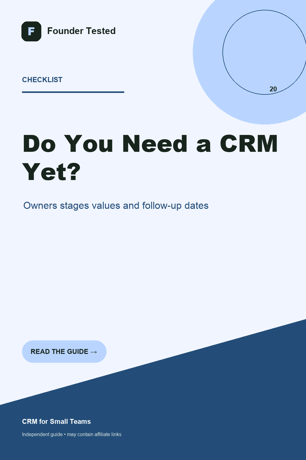 Checklist to decide whether a small agency needs a CRM